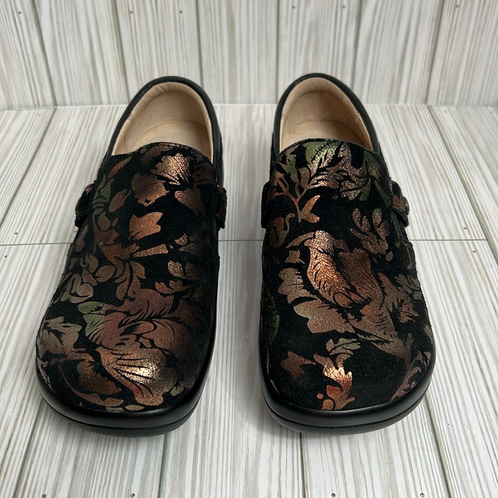 Alegria Women’s Leather Slip-On Shoes with Double Gore Kara Size 37 (US‎ 7-7.5)